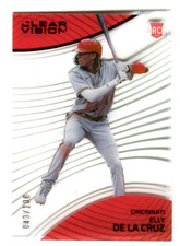 2023 Panini Chronicles Clear Vision Red #4 Elly De La Cruz 43/100 Reds A48 367