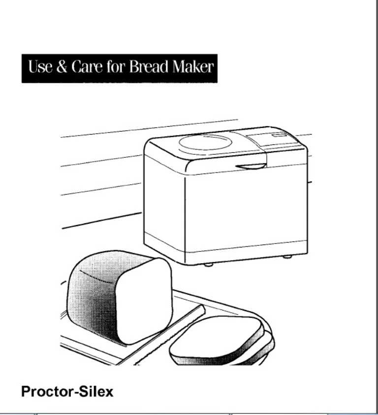 Proctor Silex Bread Machine Manual 80120, 80139, 80140
Opens in a new window or tab