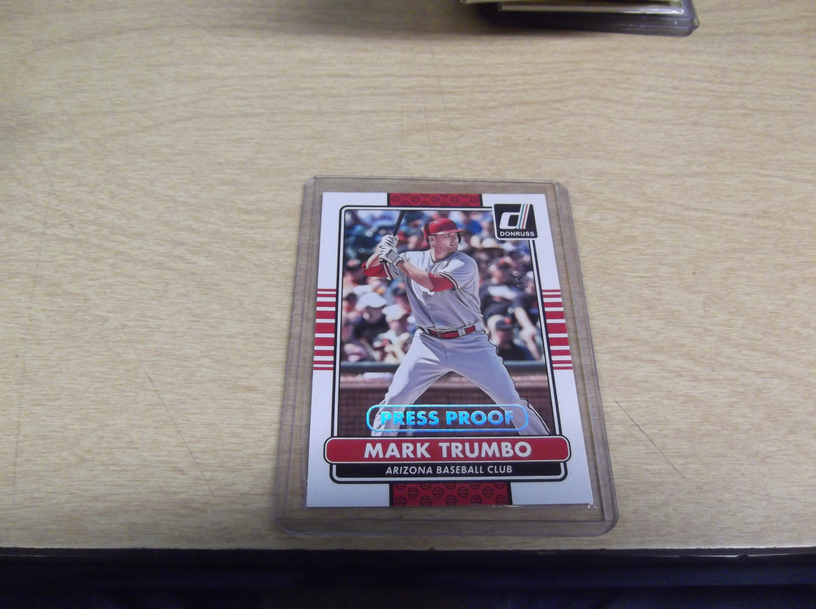 MARK TRUMBO 2015 DONRUSS #47 PRESS PROOF MACH #059/199 MADE