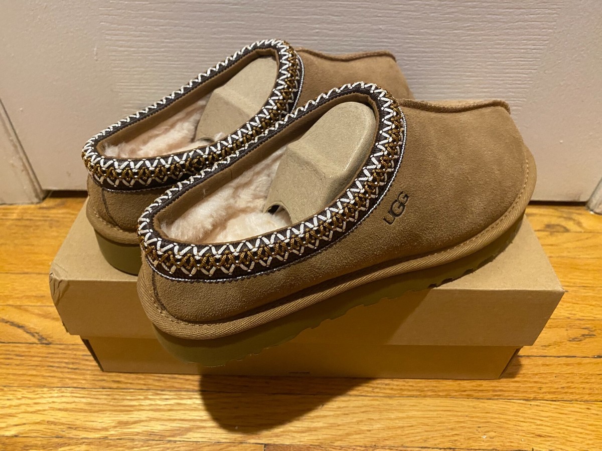 NEW 100% Authentic UGG Women's Tasman braid Slipper Shoes Chestnut