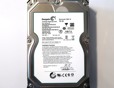 Seagate ST3750528AS 9SL153-303 CC46 (5VP) China WU 750gb 3.5" Sata HDD ...