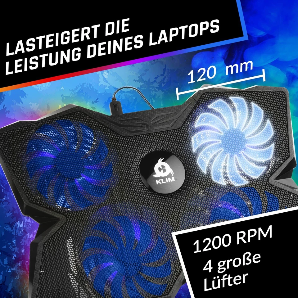 Wind Laptop Kühler - Mehr als 500 000 verkaufte Einheiten - NEU 2024 - Laptop... - Bild 2 von 4