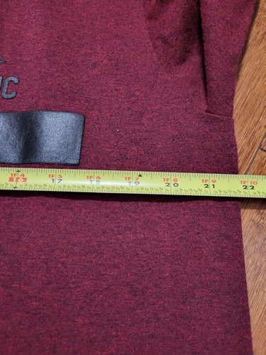 Ring of Fire T-Shirt Mens L Burgundy Cotton California Republic Long Sleeve - Picture 3 of 8