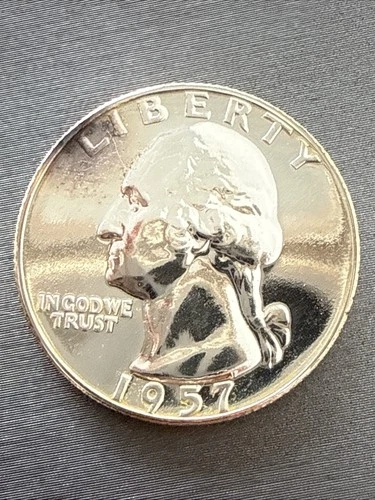 1957 Proof Washington Quarter (P) 90% Silver