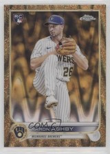 2022 Topps Gilded Collection Gold Etch RayWave Refractor 5/25 Aaron Ashby v1x