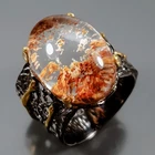 Fashion jewelry Natural Ghost Quartz Ring 925 Sterling Silver Size 8 /R471749