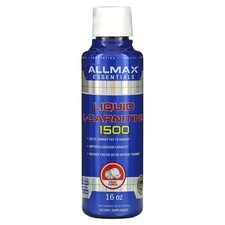 2 X ALLMAX Nutrition, Liquid L-Carnitine 1500, Fruit Punch, 16 oz 473 ml