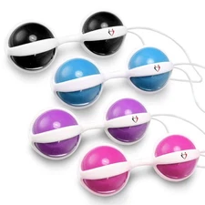 Ben Wa Balls LeLuv DUOTONE Silicone Kegel Exercisers