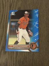 2022 Bowman Draft Chrome Blue Refractor /150 #BDC-106 MAIKOL HERNANDEZ Card