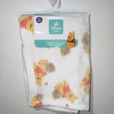 Disney Baby Winnie the Pooh Crib Blanket 30x40in Polyester Soft  Cuddly