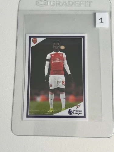  Bakayo Saka #64 Panini Tabloid 2019 Arsenal Rookie Sticker (1)