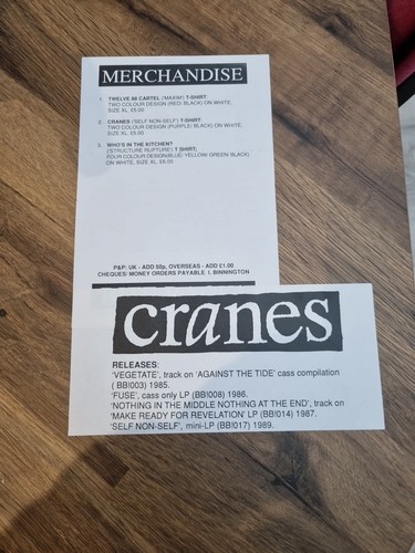 Kraniche Self-Non-Self UK 1989 Biss Back! – BB! 017 Originalausgabe - Bild 14 von 15