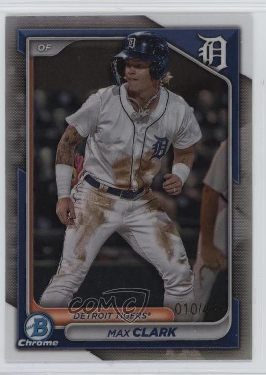 2024 Bowman Chrome Prospects Refractor 10/499 Max Clark #BCP-74 1k9t