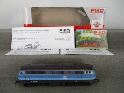 Locomotora diésel Piko AC H0 71362 BR218 404-2 Digital DSS DCC MM mfx sonido completo en embalaje original | Condition: Gebraucht