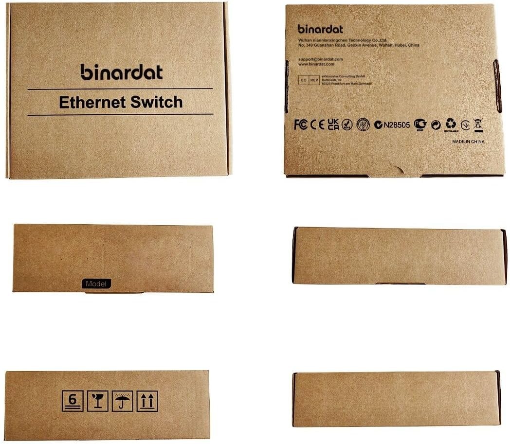 10 Port Gigabit Ethernet Switch, 8 Ports 100/1000Mbps, 2 Gigabit Uplink, 10x1G