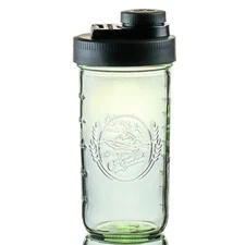 Brewing America Mason Jar Drinking Cup Pint and Half Drinking Lid and Azure 2...