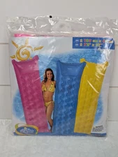 Vintage INTEX The Wet Set Relax-a-Mat Pink Float 72" X 27" Pool Beach 2006