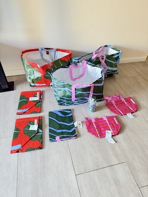 Marimekko Bastua Ikea Taschen Bag Flasche Set XXL 
