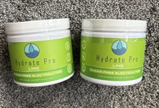 2 - Hydrate Pro Sugar-Free Electrolyte Powder - Lime - NEW Sealed EXP 6/27