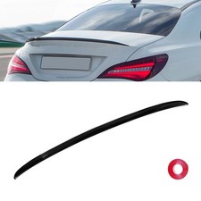 Sport Heckspoiler Lippe Weich Schwarz Glanz für Audi A5 S5 Sportback S Line