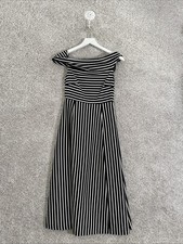 Banana Republic Black White Stripe Dress In Sz 0 Emily In Paris Inspired