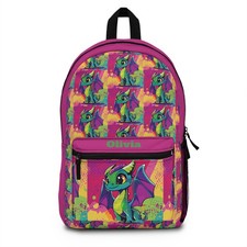 Personalized Backpack, Custom Name Pink Bag for Girls, School Bag, Kids, Gift