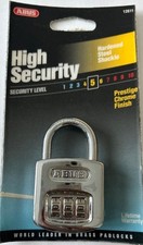 ABUS 160/40C All Weather Resettable Combination Padlock 3-Dial 40mm NOS