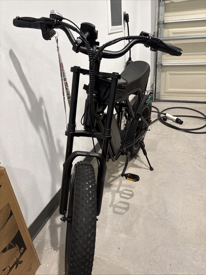 Bicicleta eléctrica Ridstar Q20 1000w rueda doblada, electrónica todavía funciona, txt para negociación Foto 4 de 4