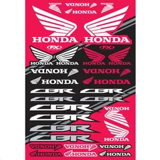 Factory Effex OEM Sticker Sheets - Honda Motorcycle Street Bike 22-68334