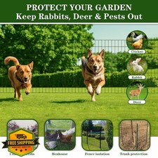 Chicken Wire Fencing 2"x3" 24"x100ft Welded Black PVC Garden Mesh 1.14 per foot