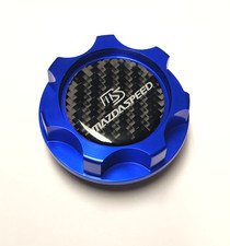 Blue Carbon Fiber Oil Filler Cap For Mazda 99-00 Miata Mx5 Mx-5 Nb1 1.8l Bp4w Cf