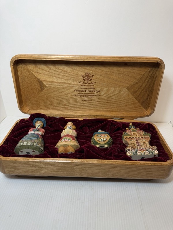 G. DeBrekht Ltd. Cinderella Ornament Set In Wood Box