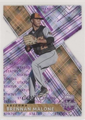 2019 Panini Elite Extra Edition Status Purple Die-Cut 54/125 Brennan Malone nd3