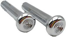 2pcs Chrome Plastic Door Lock Knobs Compatible With Gm Chevy 1971-1988 And Truck