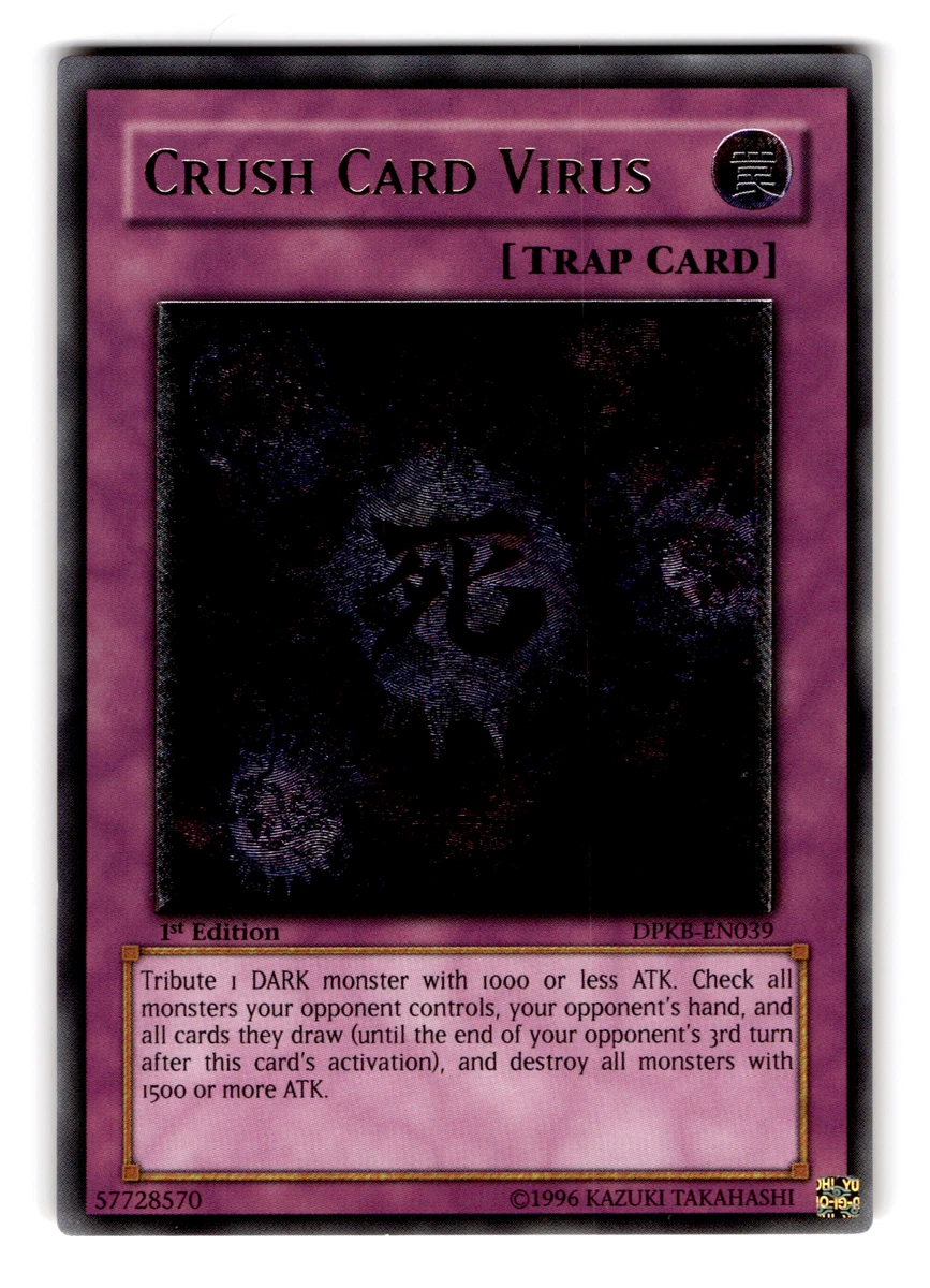 Crush Card Virus Rare Yu-Gi-Oh! TCG Individual Collectible Card