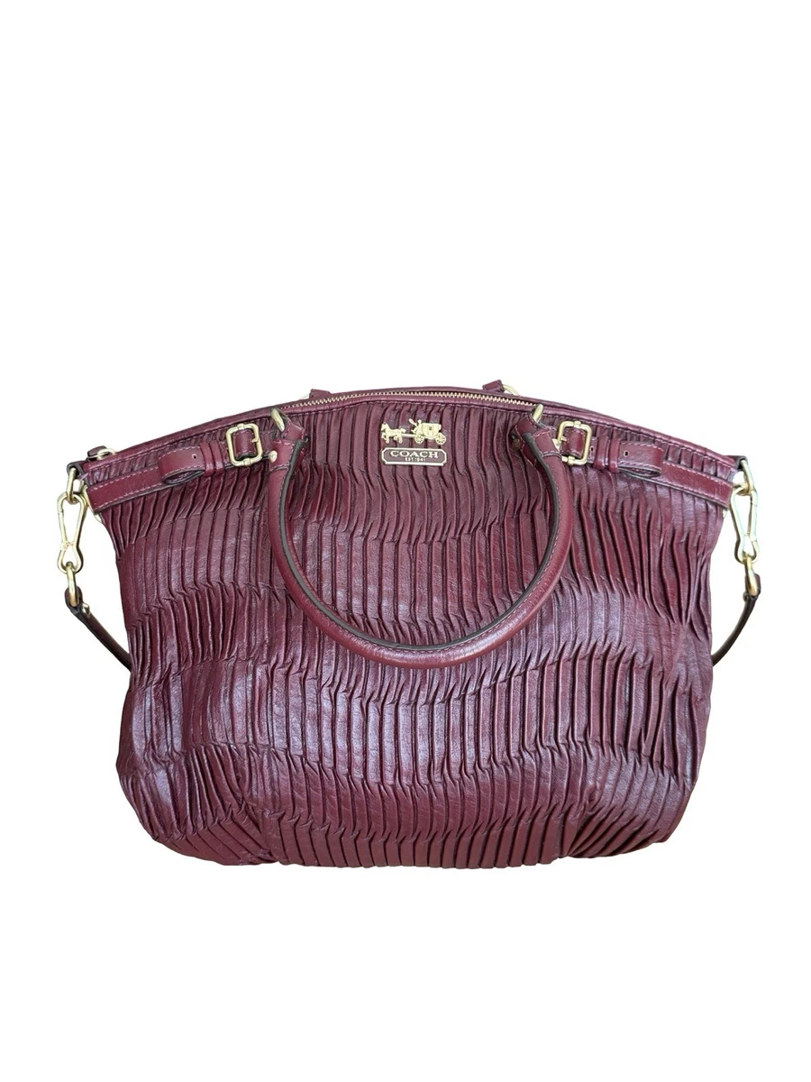COACH バーガンディ ハンドバッグ Coach Madison Red Bags & Handbags for Women for sale | eBay