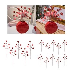 Artificial Valentine's Day Heart Picks Artificial Floral Picks Gifts Crafts
