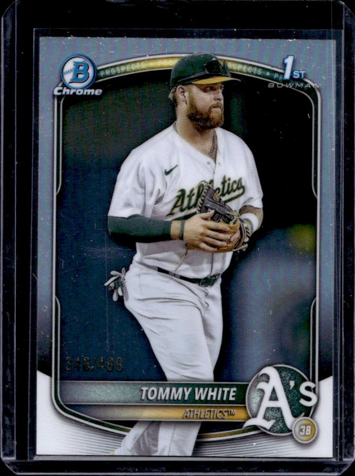 2025 Bowman Chrome Tommy White Refractor 1st #346/499 Athletics