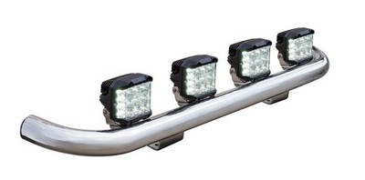 4x LED Scheinwerfer Fernlicht + Lampenbügel passend für Ford E-Transit Custom