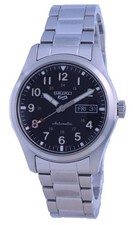 Seiko 5 Sports Field Black Dial Power Reserve Automatic SRPG27K1 100M Mens Watch