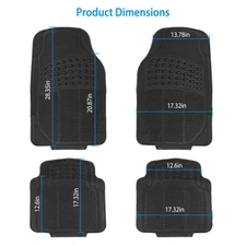 [New]PVC Rubber Heavy-duty Drive Car Floor Mat