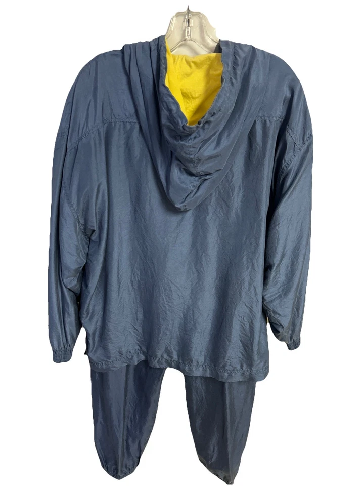 Traje Pantalón London Fog 100% Seda Azul Talla M Foto 2 de 4