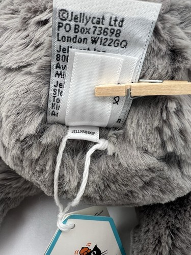 Brand New With Tags! 100% Genuine Jellycat Bashful Wolf - RETIRED - Picture 7 of 7