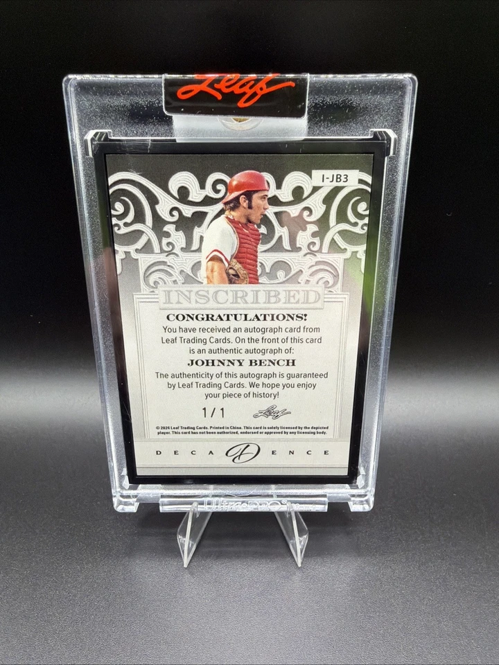 2024 HOJA DECADENCIA JOHNNY BANCO INSCRITO AUTOMÁTICO 68 ROY 1/1 Foto 4 de 4