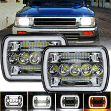 New 7x6 5x7 Inch Led Hilo Beam Headlights Drl For Toyota Pickup 4runner