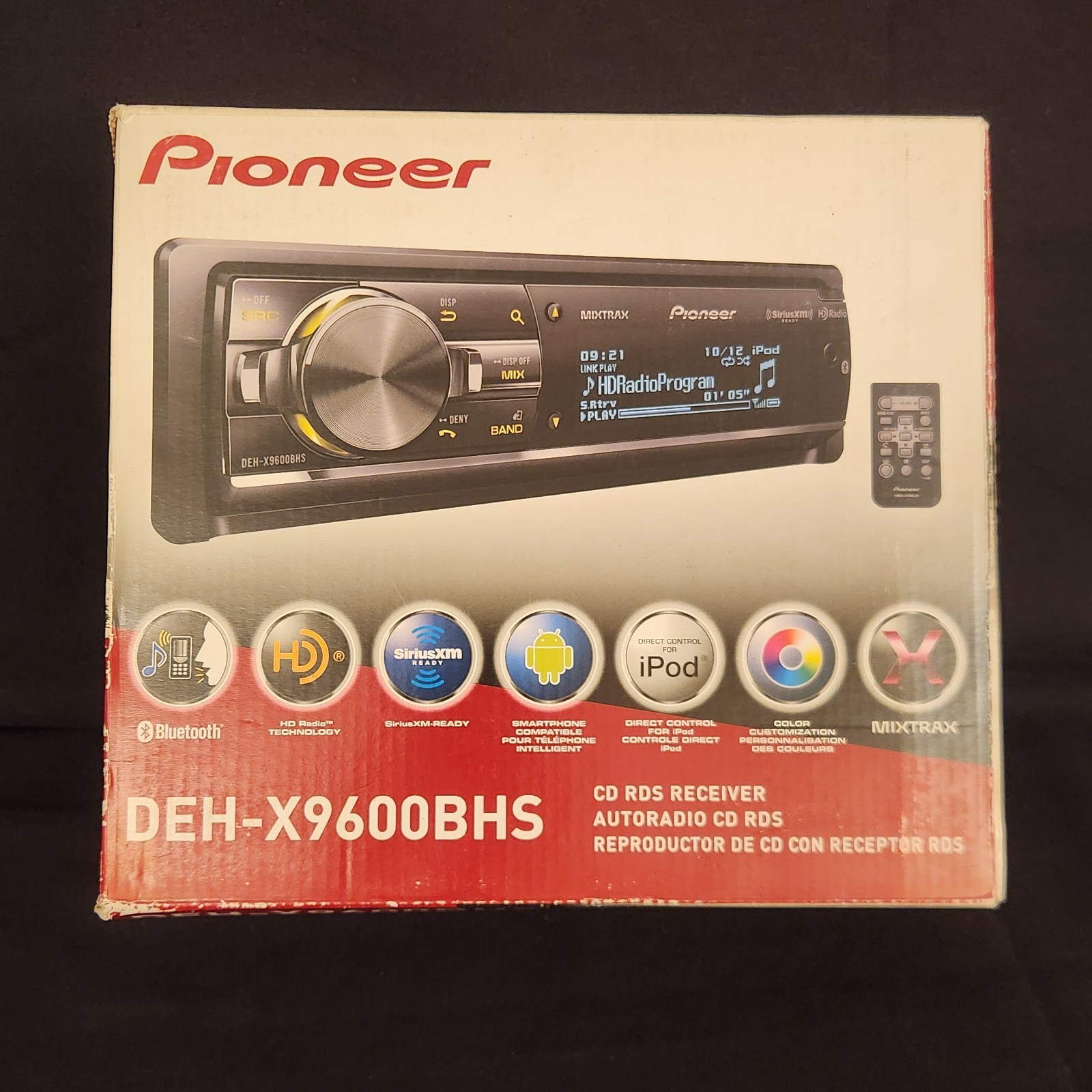 Pioneer DEH-X9600BHS Bluetooth Cd Player Receiver Car Stereo Rare