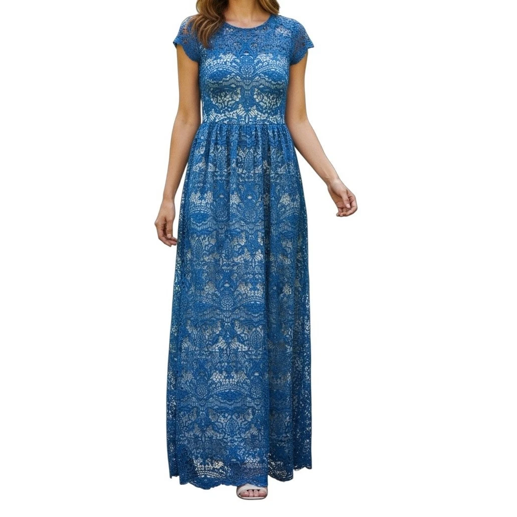 Lace Blue Monique Lhuillier Dresses for Women for sale | eBay