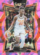2025 Select WNBA Pink Ice Prizms #52 Saniya Rivers RC