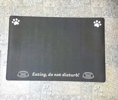 Extra Large Pet Food Mat 36'' x 24'' Absorbent Dog Mat for Food and Water Feeding