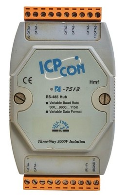 ICP CON RS-485 Hub Baum Weg 3000V Isolation I-7513 Variable Rate Modul Converte